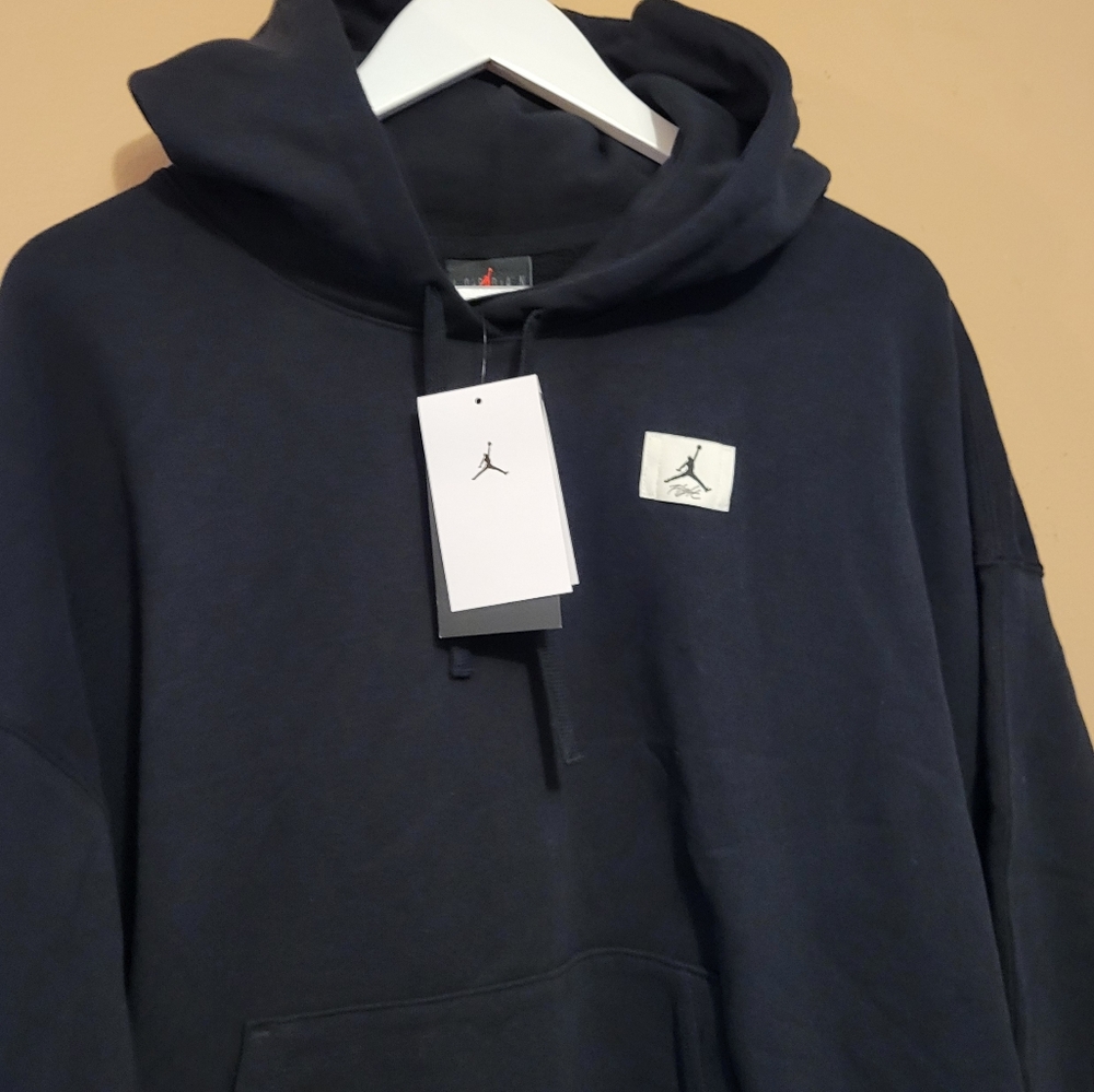 Nike Jordan Essentials Heavyweight Cropped Fleece Hoodie - black - Picture 7 of 11